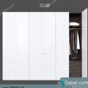 3D Wardrobe Model 056 Free Download - Tủ quần áo