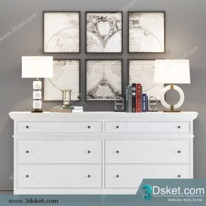 3D Model Sideboard Chest Of Drawer 224