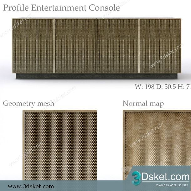 3D Model Sideboard Chest Of Drawer 228