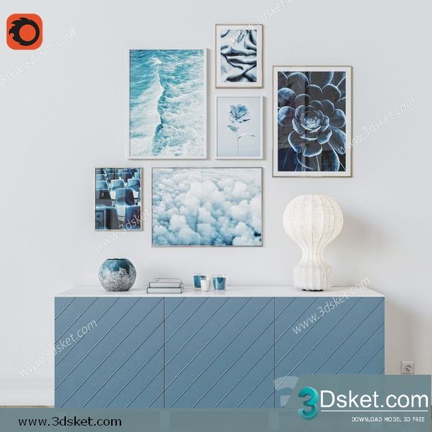 3D Model Sideboard Chest Of Drawer 231