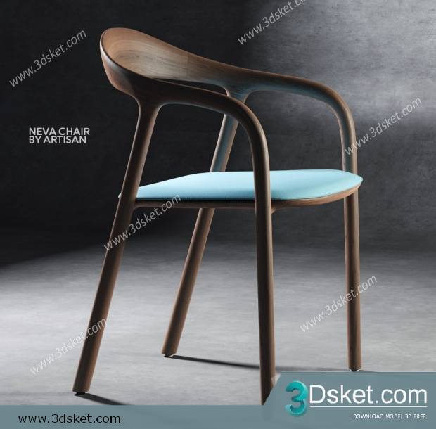 3D Model Chair 049 Free Download Ghế