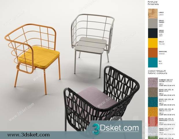 3D Model Chair 065 Free Download Ghế