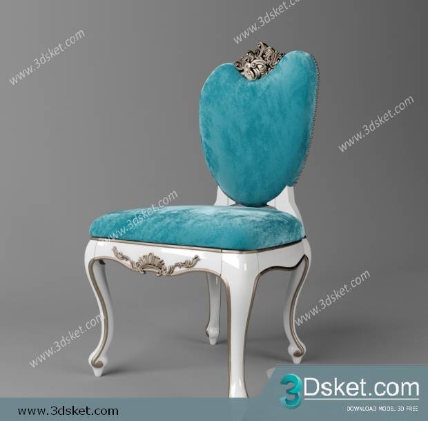 3D Model Chair 072 Free Download Ghế