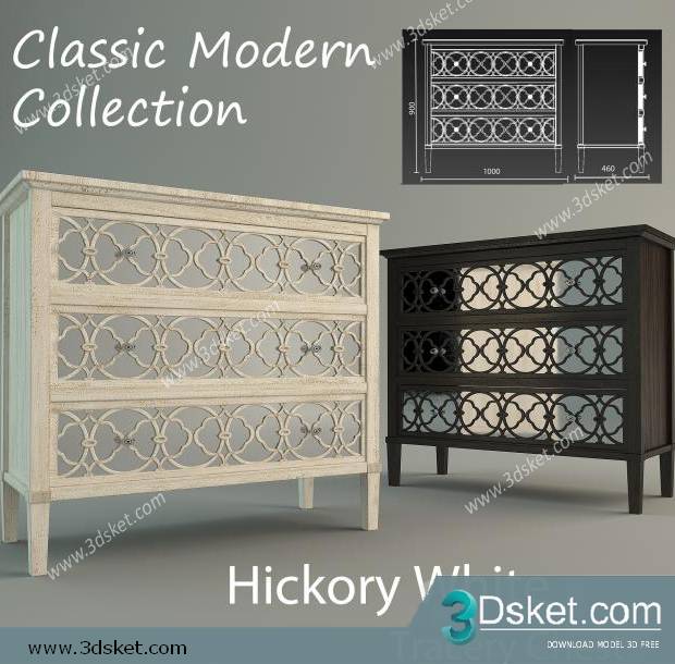 3D Model Sideboard Chest Of Drawer 237