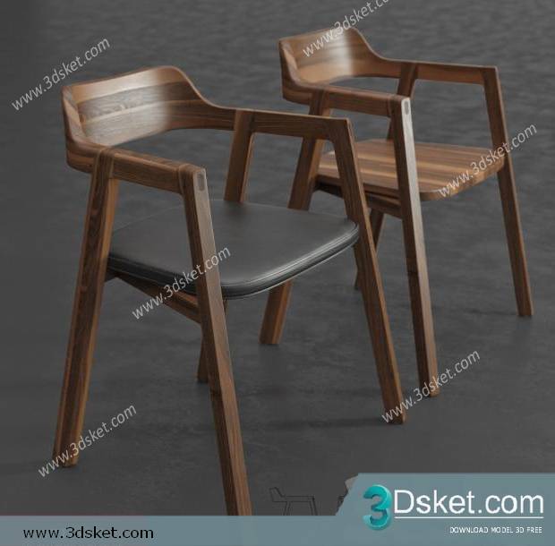 3D Model Chair 074 Free Download Ghế