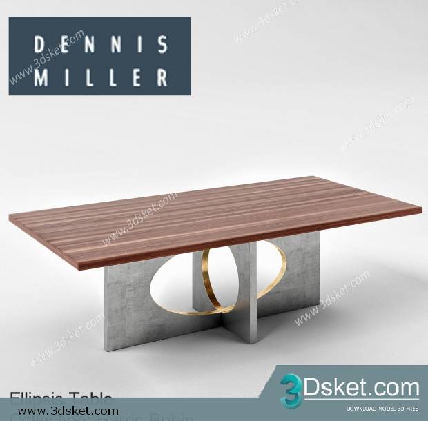 3D Model Table 087 Free Download Bàn