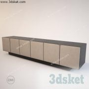 3D Display Cabinets Model 002 Free Download - Tủ trang trí