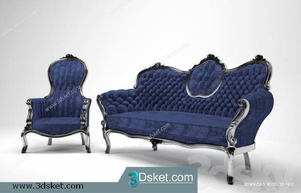 3D Model Sofa Free Download 020