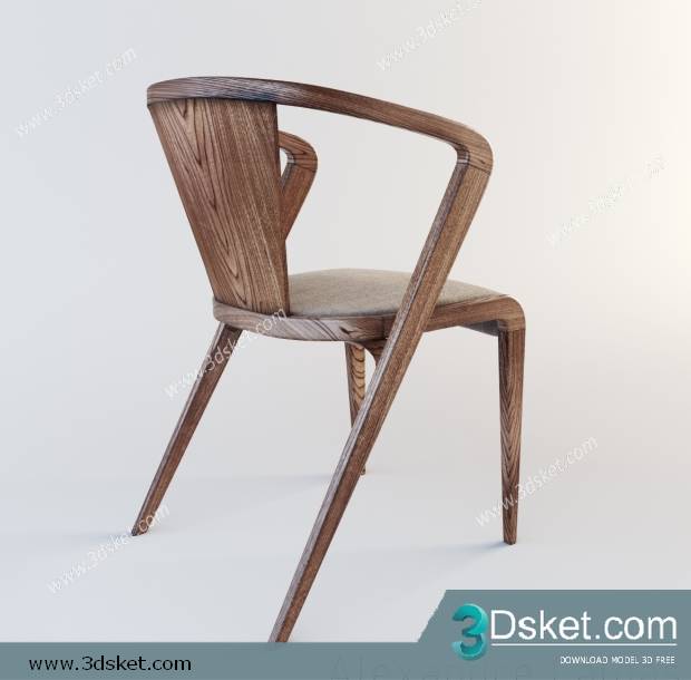 3D Model Chair 085 Free Download Ghế