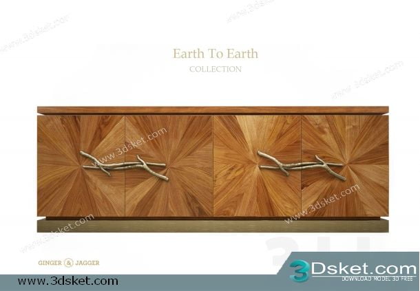 3D Model Sideboard Chest Of Drawer 040