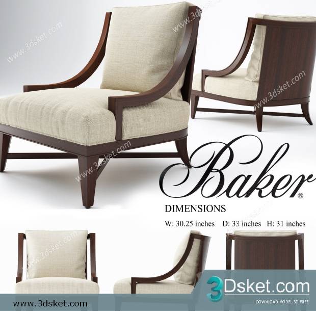 3D Model Chair 090 Free Download Ghế