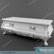3D Model Sideboard Chest Of Drawer 044