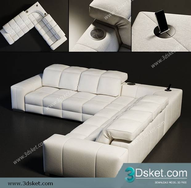 3D Model Sofa Free Download 021