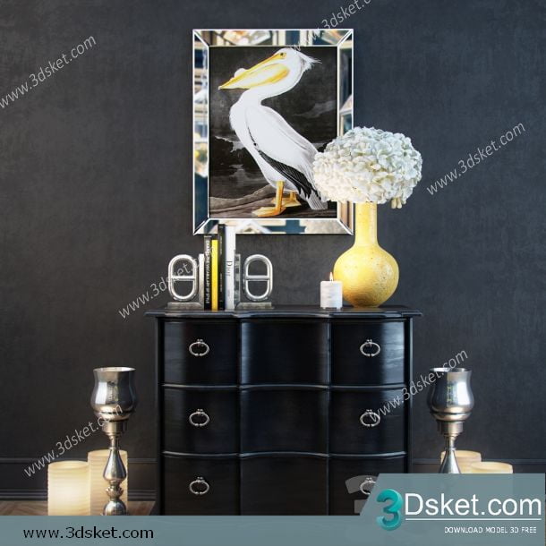 3D Model Sideboard Chest Of Drawer 050