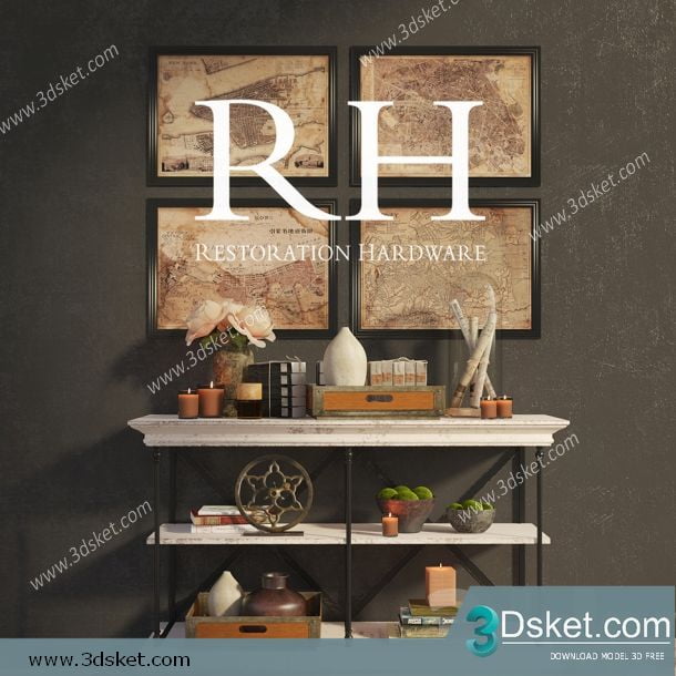 3D Model Sideboard Chest Of Drawer 057