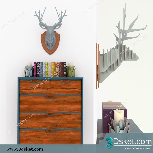 3D Model Sideboard Chest Of Drawer 061