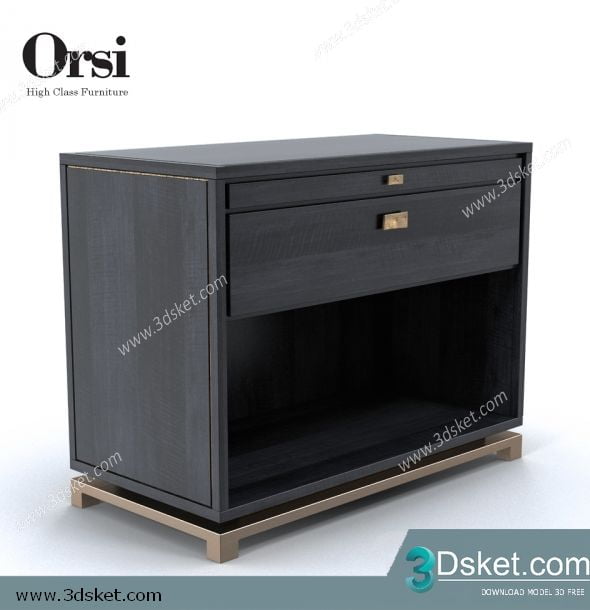 3D Display Cabinets Model 029 Free Download - Tủ trang trí