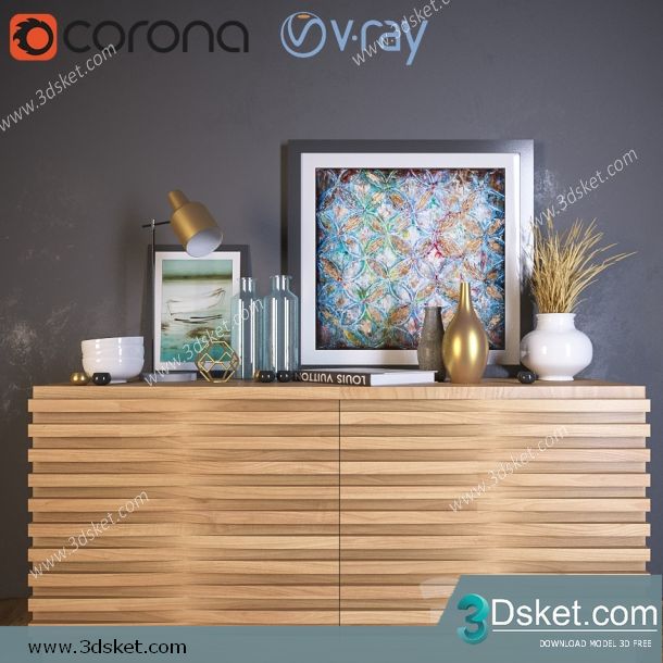 3D Model Sideboard Chest Of Drawer 065