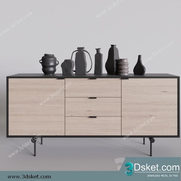 3D Model Sideboard Chest Of Drawer 069