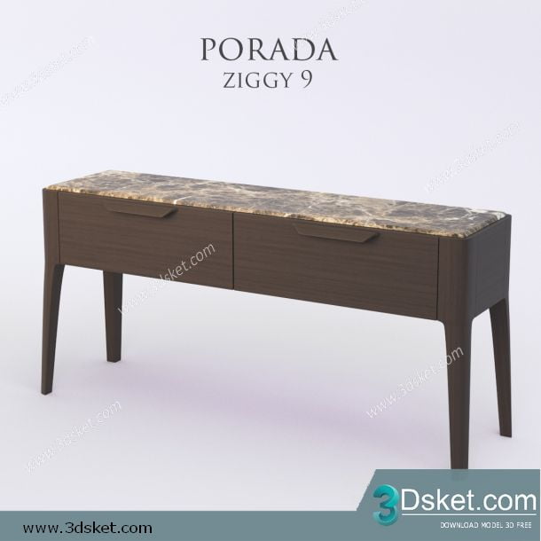 3D Model Sideboard Chest Of Drawer 075