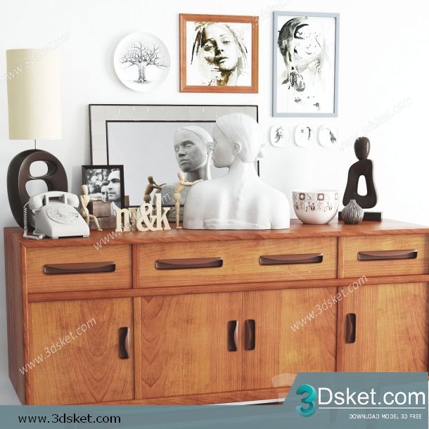 3D Model Sideboard Chest Of Drawer 078