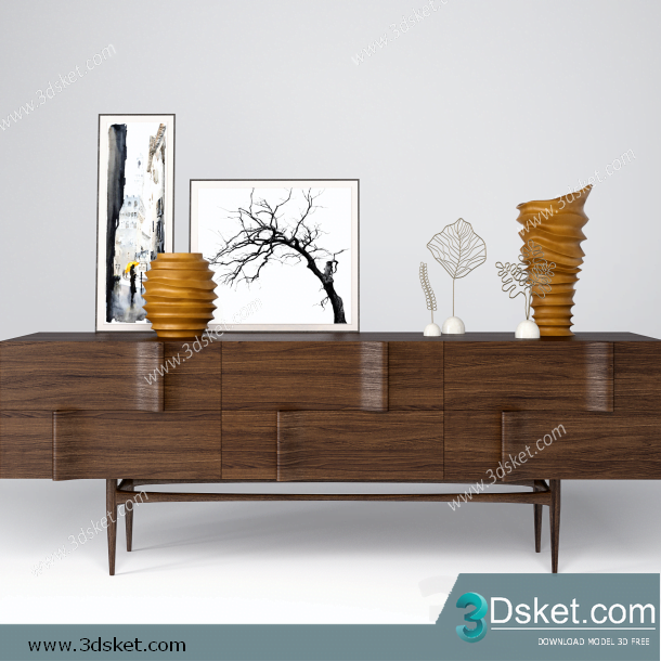 3D Model Sideboard Chest Of Drawer 080