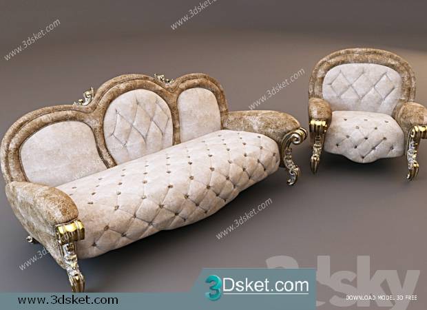 3D Model Sofa Free Download 028