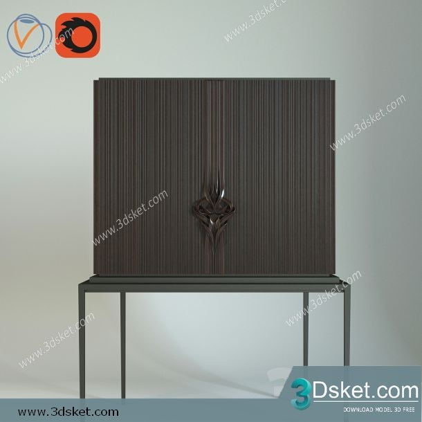 3D Model Sideboard Chest Of Drawer 092