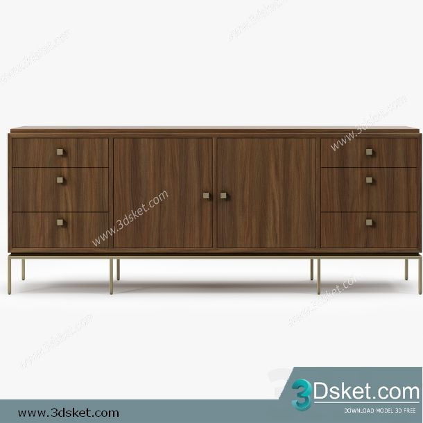 3D Model Sideboard Chest Of Drawer 093