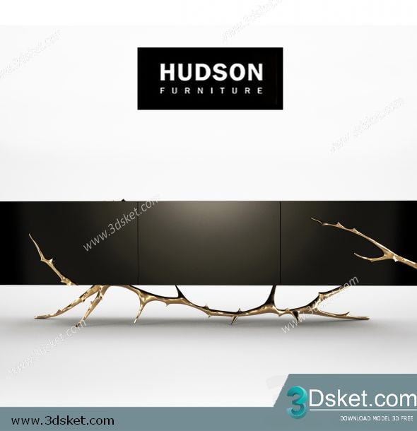 3D TV Cabinets Model 002 Free Download - Tủ Tivi