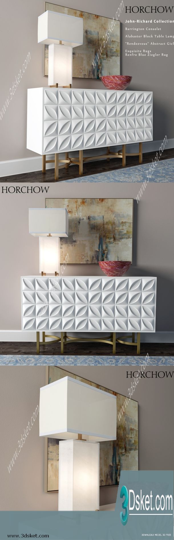 3D Model Sideboard Chest Of Drawer 099