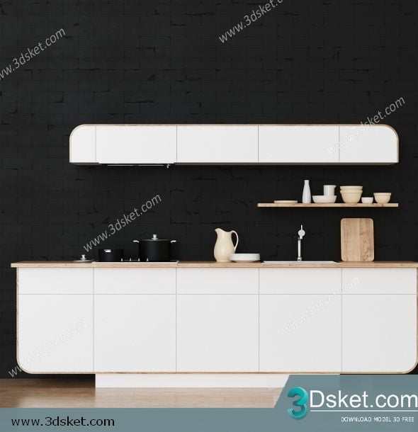 3D TV Cabinets Model 003 Free Download - Tủ Tivi