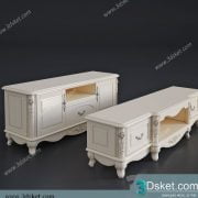 3D TV Cabinets Model 004 Free Download - Tủ Tivi