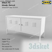 3D Display Cabinets Model 008 Free Download - Tủ trang trí