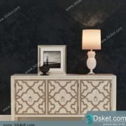 3D Display Cabinets Model 043 Free Download - Tủ trang trí