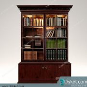 3D Display Cabinets Model 044 Free Download - Giá sách