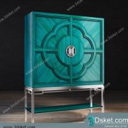 3D Display Cabinets Model 045 Free Download - Tủ trang trí