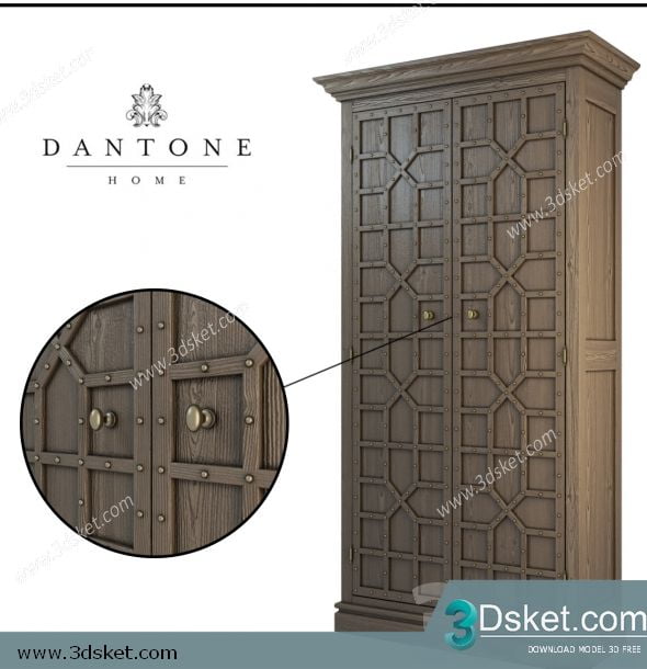 3D Wardrobe Model 010 Free Download - Tủ quần áo