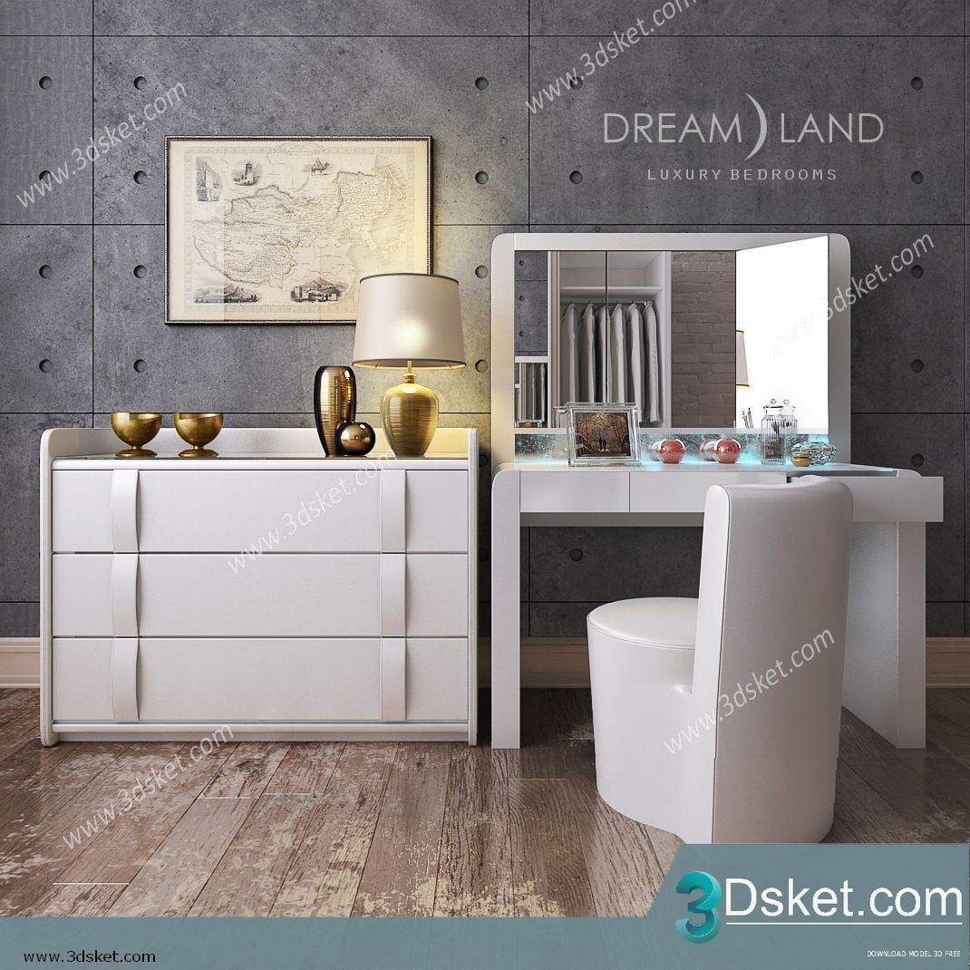 3D Model Sideboard Chest Of Drawer 112