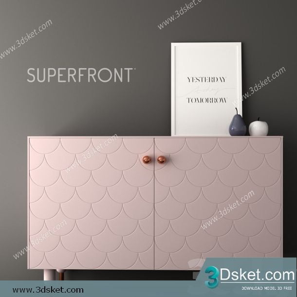 3D Model Sideboard Chest Of Drawer 115