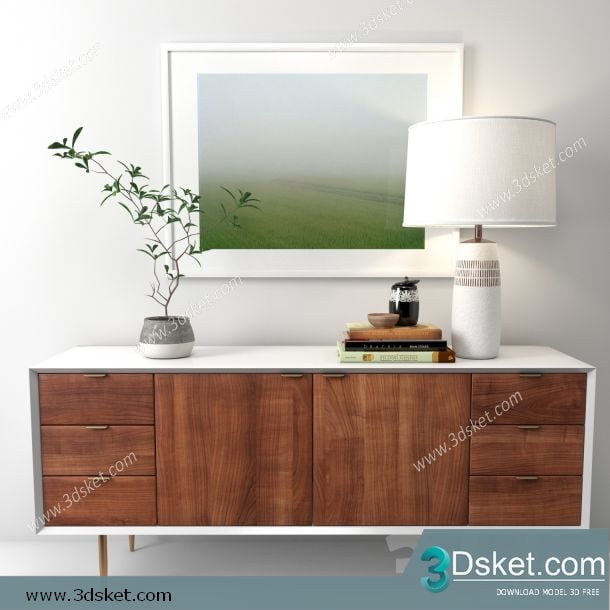 3D Model Sideboard Chest Of Drawer 116