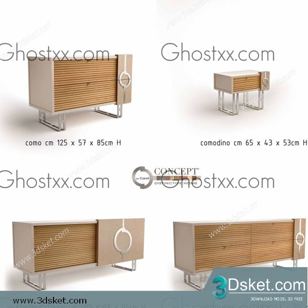 3D Model Sideboard Chest Of Drawer 117
