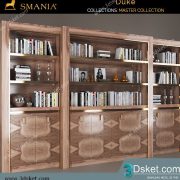 3D Display Cabinets Model 055 Free Download - Giá sách