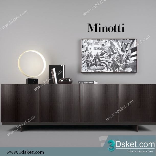 3D Model Sideboard Chest Of Drawer 121