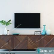 3D TV Cabinets Model 011 Free Download - Tủ Tivi