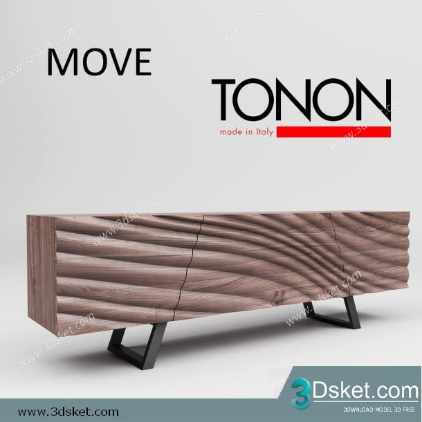 3D Model Sideboard Chest Of Drawer 132