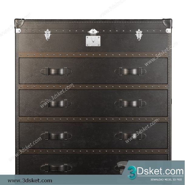 3D Model Sideboard Chest Of Drawer 136