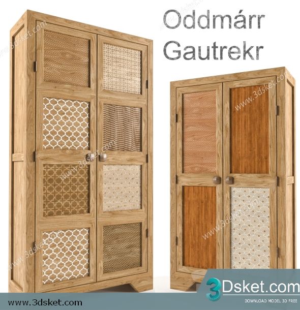 3D Display Cabinets Model 062 Free Download - Tủ trang trí