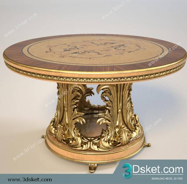 3D Model Table 017 Free Download Bàn