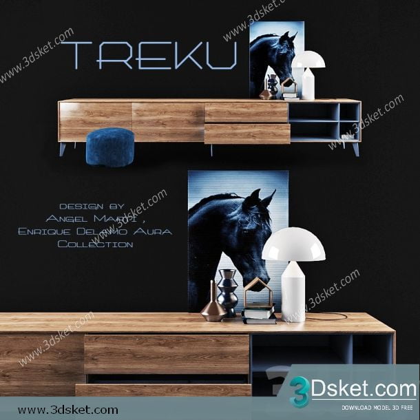 3D Model Sideboard Chest Of Drawer 140